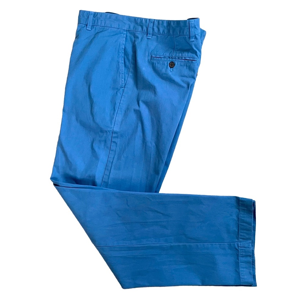 Chaps Straight-fit Flat-front Periwinkle Blue Chino’s
